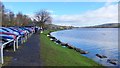 Castle Semple Loch and the Visitor Centre car park in PA12 4ES