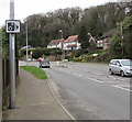 Speed camera warning sign alongside Caerphilly Road, Bassaleg in NP10 8SG