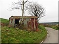 Corrugated iron shed above Slade Farm in EX36 3NX