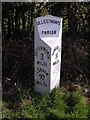 Old Milepost by the former B577, east of Ullesthorpe in LE17 5DR
