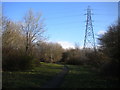 Footpath and pylon, Hill Top in B70 0FW