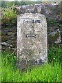 Old Milestone by the B878, North Bute parish in PA20 0PY