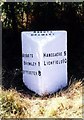 Old Milepost by the B5014, Lichfield Road, Bromley Hurst in WS15 3AB