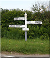 Direction Sign - Signpost by the B3223, White Cross, Exford parish in TA24 7NE