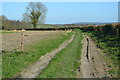 Farm track at Stibb Green in SN8 3AS