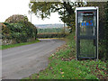 Rural phone box south of Bull's Hill in HR9 5RH