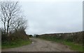 Field access track north of Sheepwash in Sheepwash