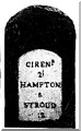 Old Milestone by the A419, Stroud Road, Cirencester Parish in GL7 6PP