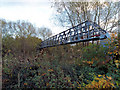 Pipe bridge over the River Don near Tinsley in S9 1RZ