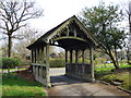 Lychgate Building of Greatham Church in Hampshire in GU33 6YX
