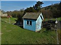 Blue hut at Rivelin Water Treatment Works in S10 4LG