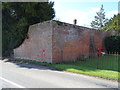 Boundary wall beside the B4365, Seifton in SY8 2DG