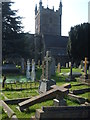 St Mary's church and yard in BS35 4DD