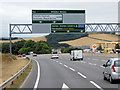 Sign Gantry over the Devon Expressway (A38) in EX6 7UX