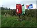 Elizabeth II postbox on the B4521, Trebella in NP7 8UA