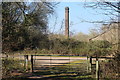 Disused chimney stack, Wern Ddu in CF83 3EQ
