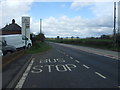 Bus stop on the A49, Portway in HR2 8BT