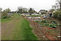 Public footpath through the allotments in MK43 7LD