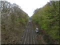 Railway towards Gerrards Cross in HP9 2UX