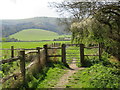 Public footpath near Ditchling in BN6 8UZ