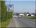 Approaching roundabout on Burnley Road (A678) in BB5 5WX