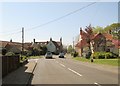 Road junction in village street East Rudham in PE31 8RD