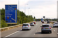 Northbound M5 at Junction 17 in BS10 7TL