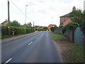 Looking towards roundabout from Swaffham road in IP25 6LJ