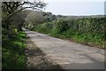 Cornish country road in TR14 0NW