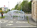 Cycle shelter at Dalmeny Station in EH30 9JR