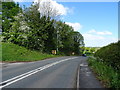 Bend in Bryn-Y-Grog (A525) towards Wrexham in LL13 0SS
