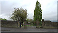 Dale Lane entrance to Heckmondwike Cemetery in WF16 9BS