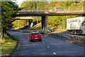 Southbound A90, Bridges at Dryburgh Junction in DD2 3XH