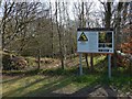 Notice beside Finnich Glen in G63 9QL