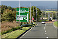 Northbound A90 approaching Glamis Junction in DD8 1BF