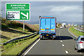 Northbound A90 approaching Kirriemuir Junction in DD8 1PU