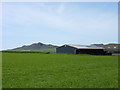 Barn at Mynydd Du with Carn Llidi in the distance in St. David's Community