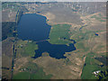 Cobinshaw reservoir from the air in EH55 8LJ