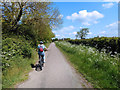 Cycling up Church Hill in Grafham