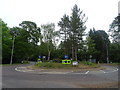 Roundabout on the A540 near Caldy in CH48 1LS