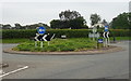 Roundabout near the Irby Mill Public House in CH49 3NS