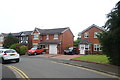 Houses on Fletcher Close in Wirral District (B)