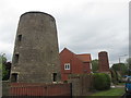 Remains of mill and chimney in Bolsover in S44 6DW
