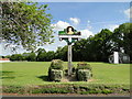 Bradenham village sign on Bradenham Green in IP25 7GA