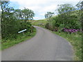Road (B8043) and bridge crossing Abhainn Ghardail in PH33 7AE