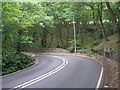 Sharp bend at Grimescar Bridge in HD2 2EG