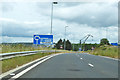 Northbound off slip road, M275 junction 1 in Nelson Ward