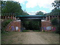 Railway bridge over Stead Lane, south of Hoyland in S74 0AL