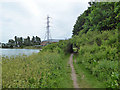 Waterside path towards Fareham Road in PO16 0TG
