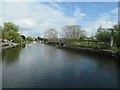 Towpath footbridge over a weir, Barrow on Soar in LE12 8LJ
